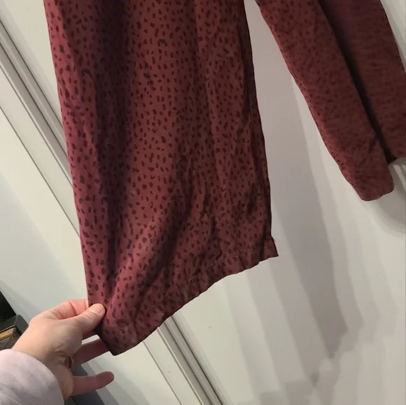 Like New Rails Jet Rust Spotted Wide Leg Jumpsuit - Picture 4 of 10